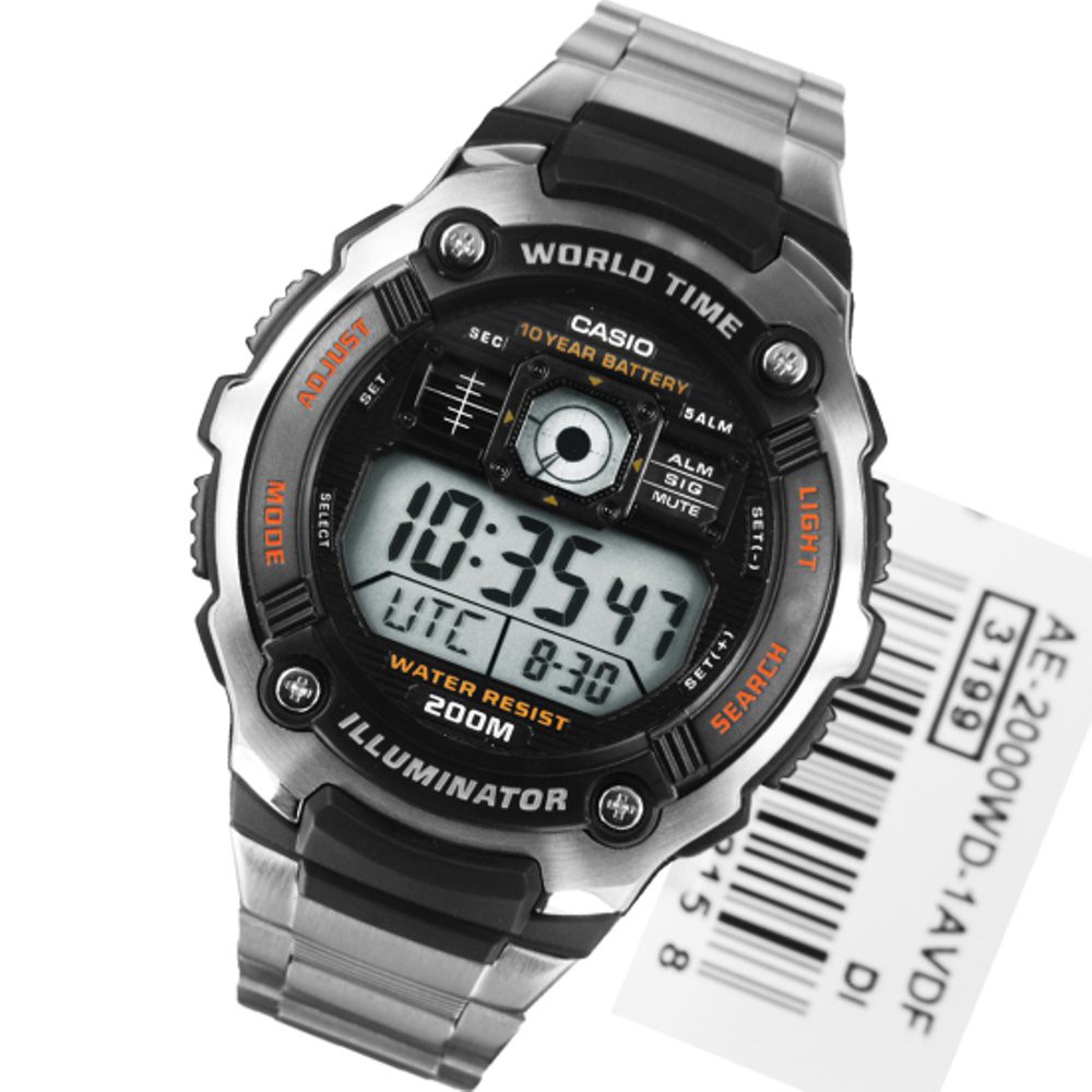 Dijual Casio ORIGINAL AE 2000WD 1A Jam Tangan Pria  Garansi Casio 1 Tahun  rumahcasio  Diskon