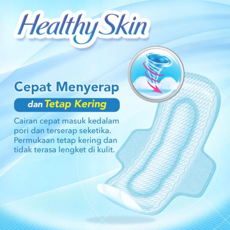 Laurier Healthy Skin Day Pembalut Wanita 25 cm - 14 s