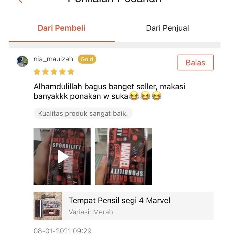 

Ready Stock✡➭ 8F8DF Tempat Pensil segi 4 Marvel 034 ✯Promo