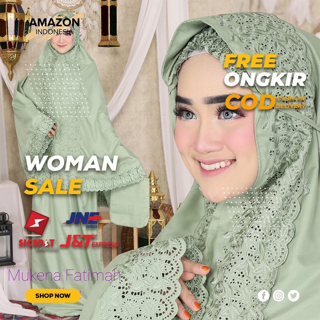 MUKENA WARNA GREEN SATU SET WANITA DEWASA BAHAN ROSELA ORIGINAL KOMBINASI RENDA BEST QUALITY MURAH