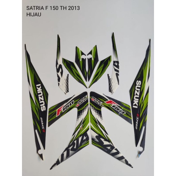 STRIPING SATRIA FU FACELIFT 2013 HIJAU
