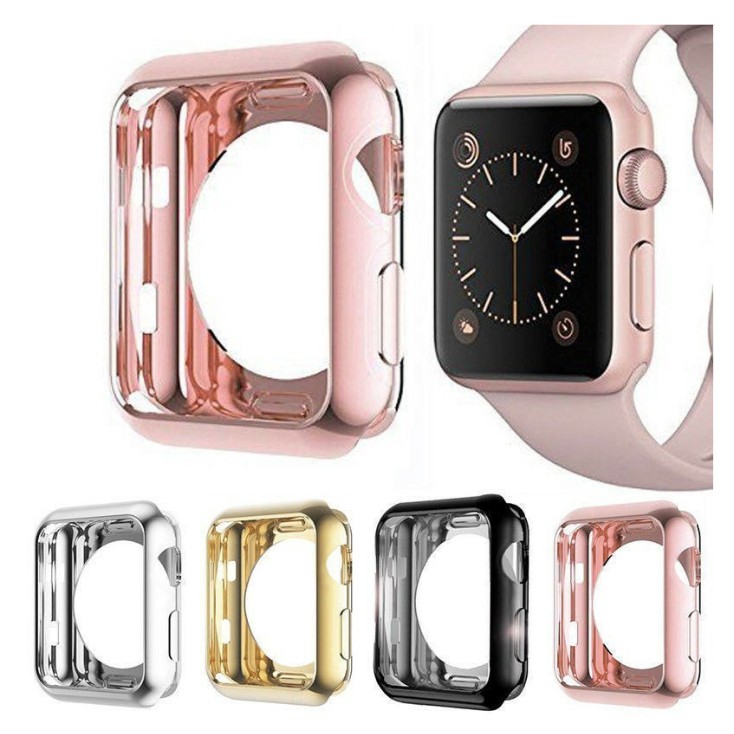 TPU Soft Electroplating Shiny Case Apple Watch 38mm 40mm 42mm 44mm