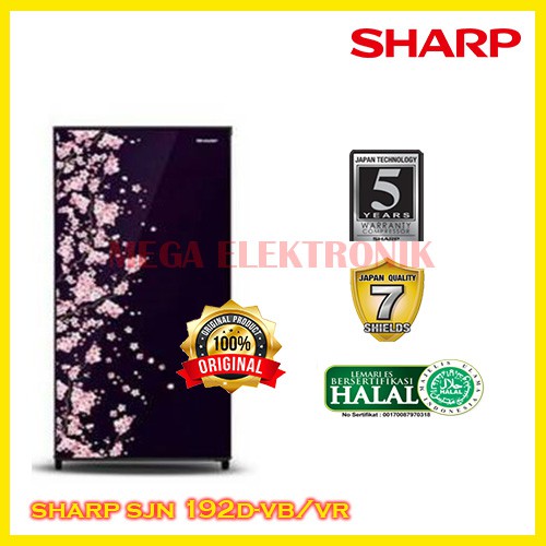 SHARP SJN 192D-VB/VR KULKAS 1 PINTU