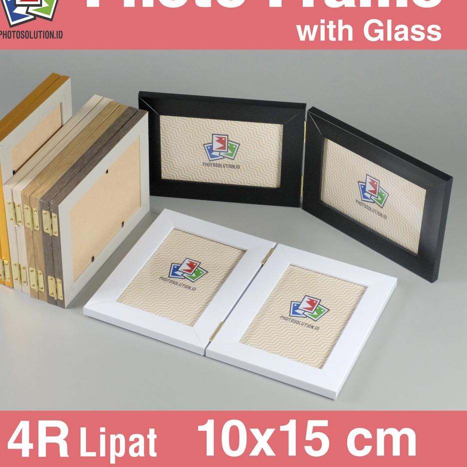 Paling Terjamin Bingkai Foto 4R Lipat Minimalis PAKAI KACA - Photo Frame FM25