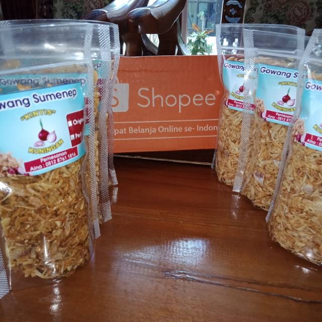 

Bawang goreng sumenep asli berat 85gr/pouch