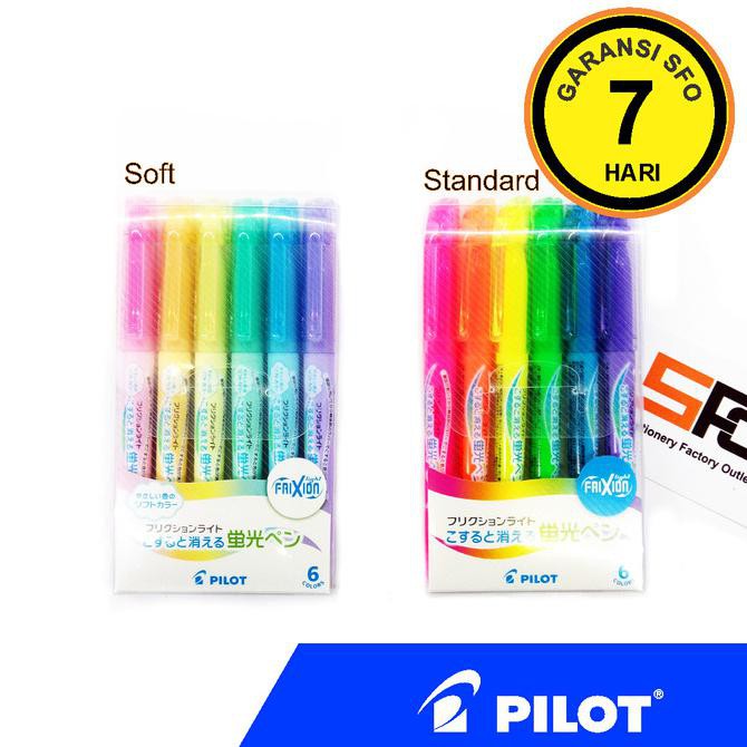 

Best Produk] Erasable Highlighter Pilot Frixion Light Isi 6 - Soft