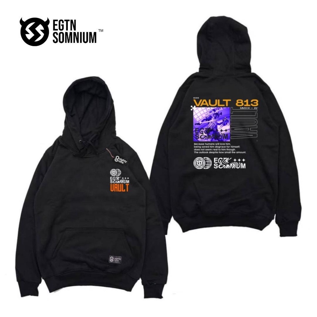 JAKET HOODIE PRIA EIGHTYNINE VAULT 813 BLACK SERIES MOTIF / JAKET HOODIE PRIA MOTIF FULLTAG PREMIUM / HOODIE PRIA MURAH BANDUNG