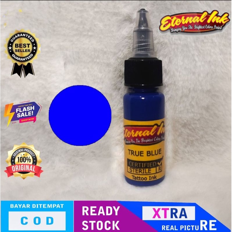 15mili tinta tato original eternal ink true blue