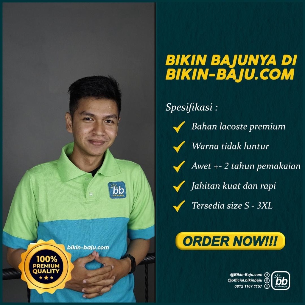 Seragam Polo Shirt - Shirt Custom - Polo Shirt Custom - Seragam Kerja Lapangan - Seragam Kantor - Se