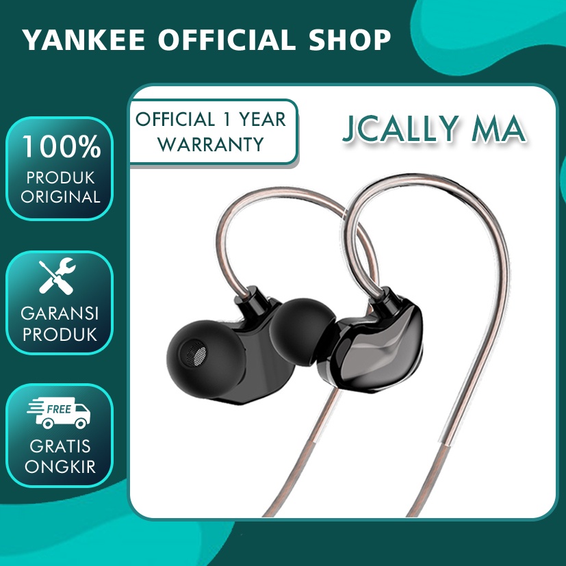 JCALLY MA STRONG BASS Earphone Hi-Res strong magnetic Dynamic Coil alt QKZ AK6 X Pro KZ EDX Pro TRN MT1