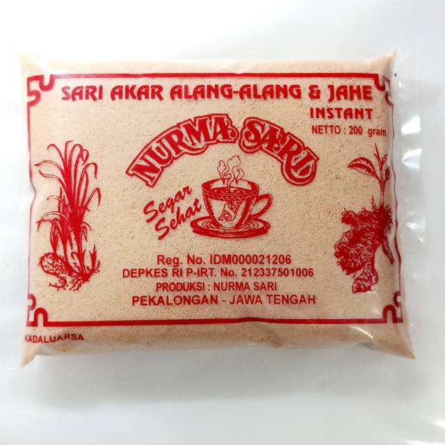 

Minuman kesehatan herbal sari bubuk jahe instan nurma sari