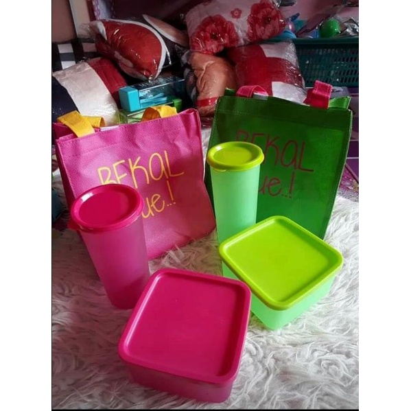 TAS BEKAL GUE LENGKAP TEMPAT MAKAN DAN MINUM SESUAI GAMBAR NICE BAGUS MURAH CANTIK BISA JNT ATAU COD