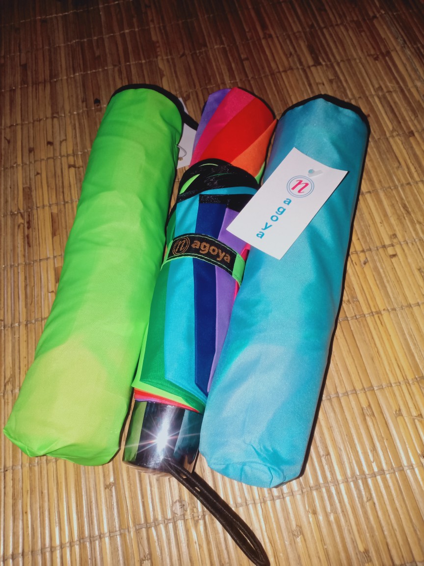 Tabasa Payung Lipat Mangkok Pelangi Warna Rainbow