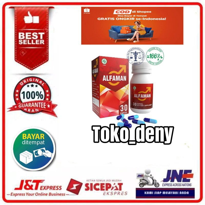 (COD) ALFAMAN Penambah stamina Pria Obat herbal Asli