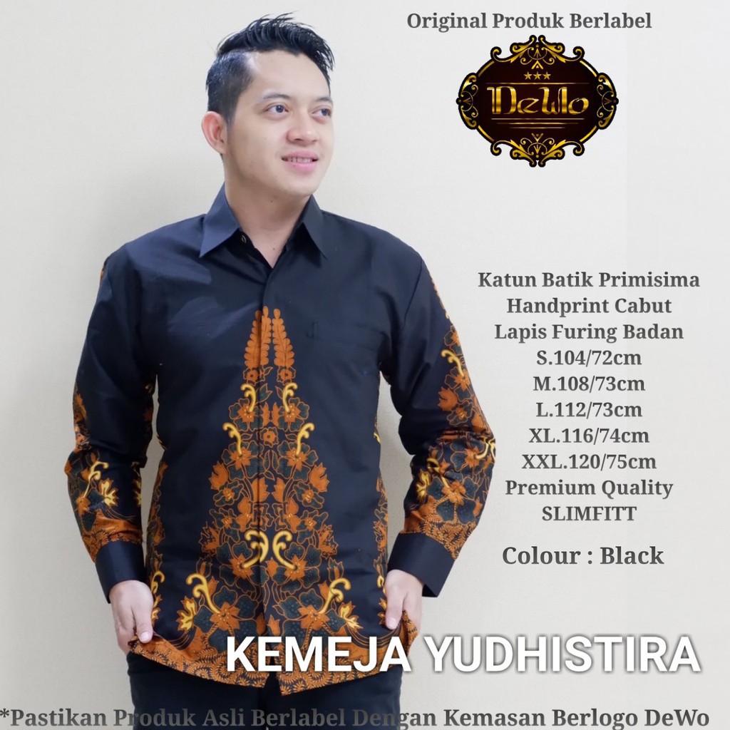 YUDHISTIRA / BATIK PRIA LENGAN PANJANG / by DEWO BATIK / 10.3
