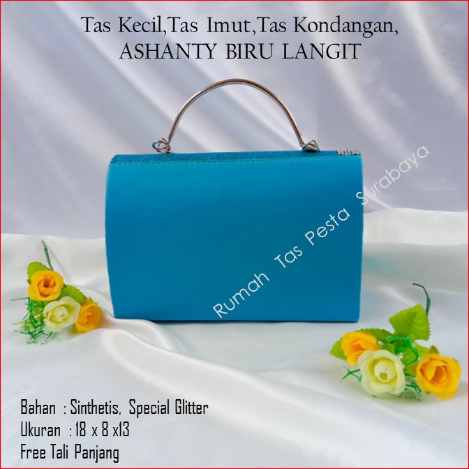 Tas Kecil,Tas Imut,Tas Kondangan,ASHANTY BIRU LANGIT