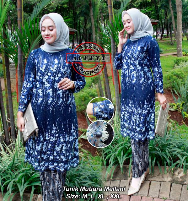 Set tulle mutiara mellani &amp; rok plisket