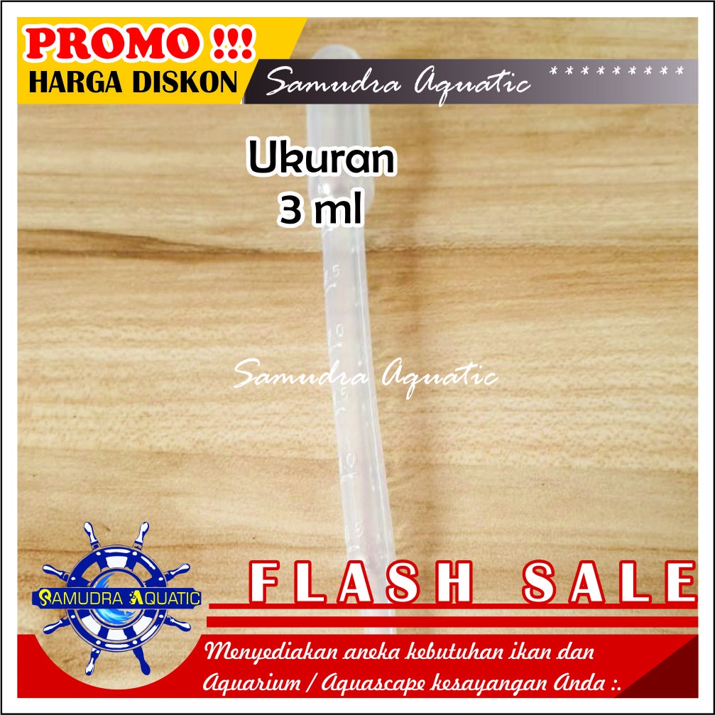 PIPET Tetes Ikan 3ml, Pipet Ikan Hias Obat Ikan