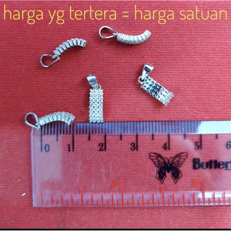 Liontin perak 925 lapis emas putih liontin pria liontin wanita perak 925 lapis emas putih