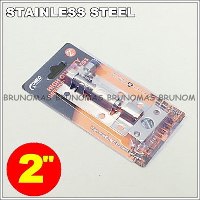 Grendel Pintu / Cendela 2 Inch - Stainless Steel