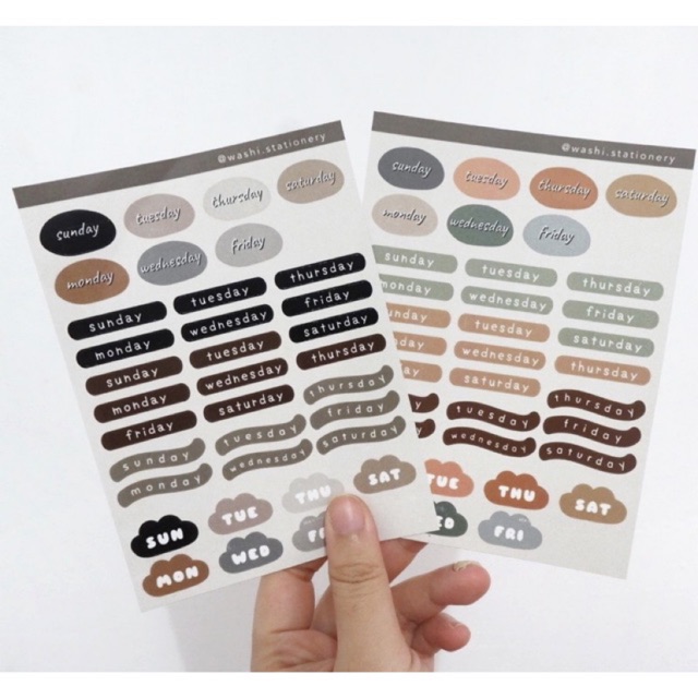 

Sticker day series by washi washi stationery