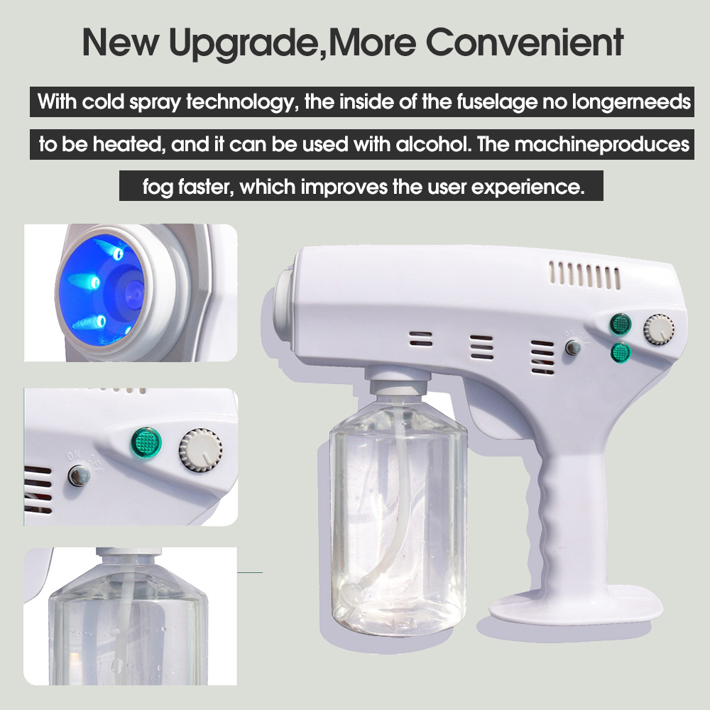 600ml Nano Steam Spray Guns Wireless Household Disinfection Rechargeable Sprayer Fogger Machine