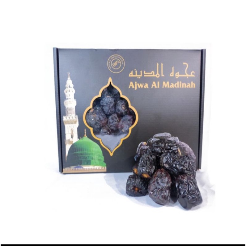 

kurma ajwa nabi 1kg kemasan / kurma ajwa 1 kg original / kue Ajwa nabi asli - kurma rosul