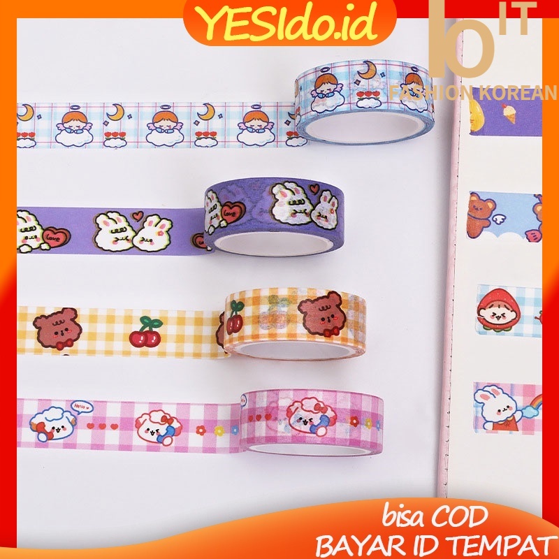 

1 Pc Hewan Lucu Washi Tape Decor Masking Tape Jurnal Scrapbook Dekorasi DIY A one