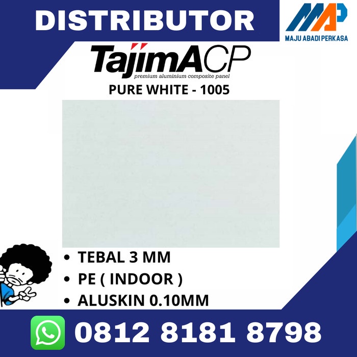 Acp Tajima Warna Pure White 3Mm 002