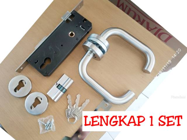 BOOM SALE kunci pintu komplit kunci pintu model pisah bhn stanlis steel anti karat kunci pintu