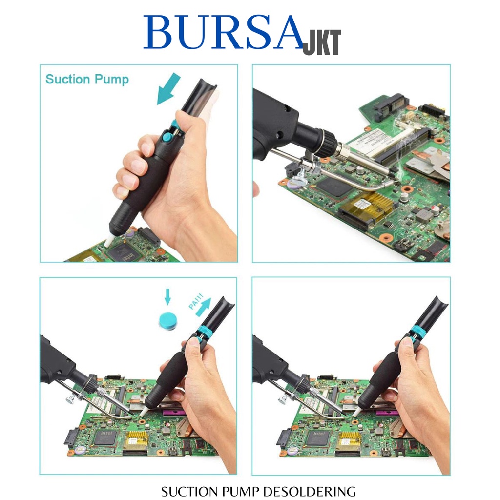 SUCTION PUMP DESOLDERING STATION 210 MM SOLDER WICK