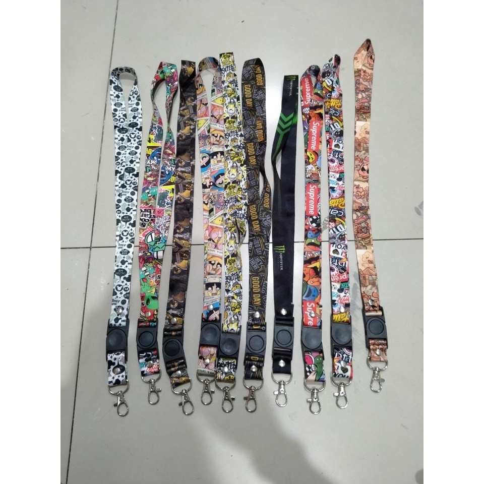 

LANYARD BRANDED WARNA 3 KARET
