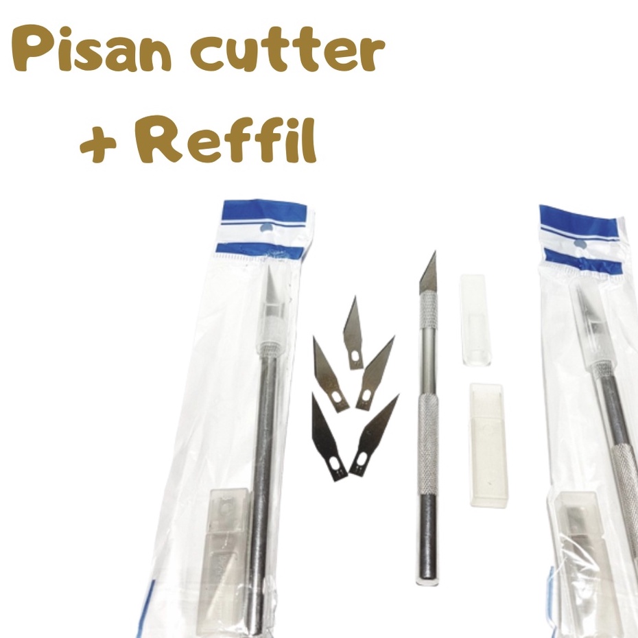 

❤bahrinbelleatech❤ Pen Cutter Set + Reffil 5 Pcs Art Knife Pisau / Grafting Cutter Pisau Bedah Okulasi Stek Cangkok Tanaman Pisau Kerajinan tangan serbaguna pisau sayat serbaguna Cutting Sticker Gundam Gunpla Pen Cutter Pisau Presisi pisau saya