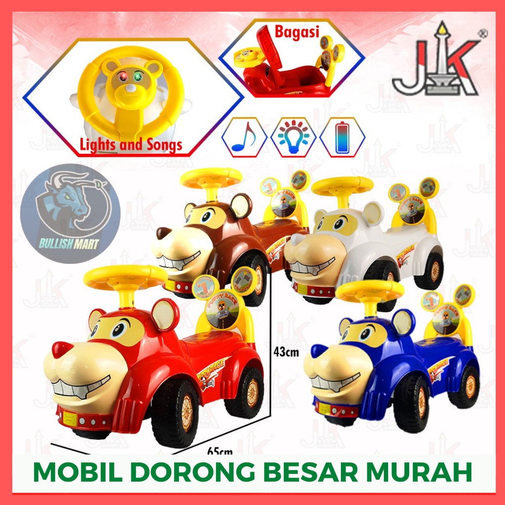 Mobil Mobilan Besar Bisa Dinaiki - Mainan Mobil Dorong Anak Jumbo Besar, Ride On Car Tolo Mainan Ana