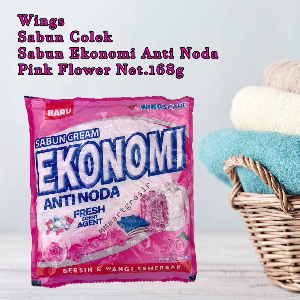 wings / sabun  colek / sabun ekonomi anti noda / PinkFlower / 145g