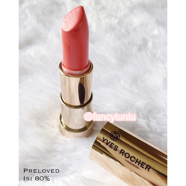 Preloved lipstick yves rocher grand rouge coral