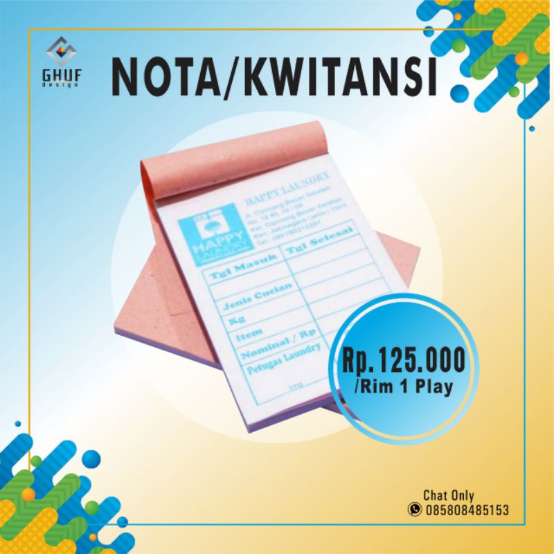 

NOTA/KWITANSI