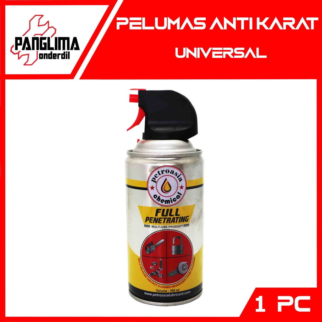 Petroasia Pelumas Anti Karat-Oil-Oli Full Penetrating-Penghilang-Pembersih Merk Petro asia 300 ml