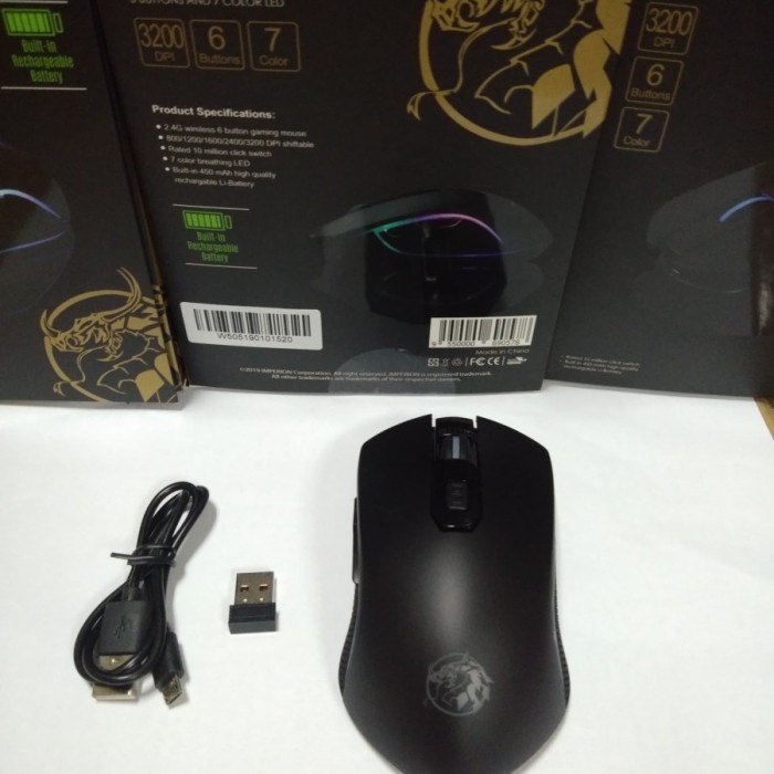 Mouse Gaming Mouse Wireless RGB Imperion W505