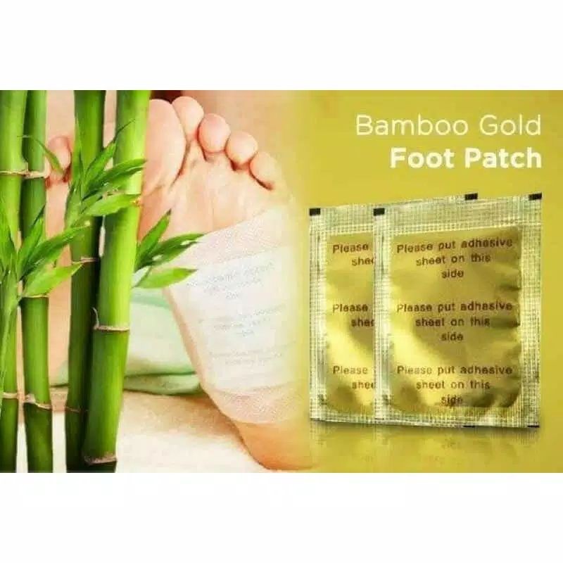 KOYO KAKI BAMBOO GOLD FOOT PATCH koyo detox kaki isi 2 koyo + 2 Plaster Asli Original