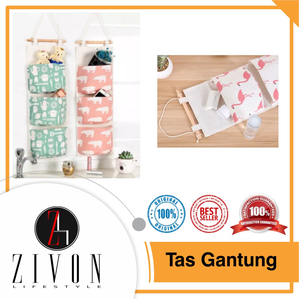  Tempat  Penyimpanan Tas  Gantung  Hanging Organizer KQ50 