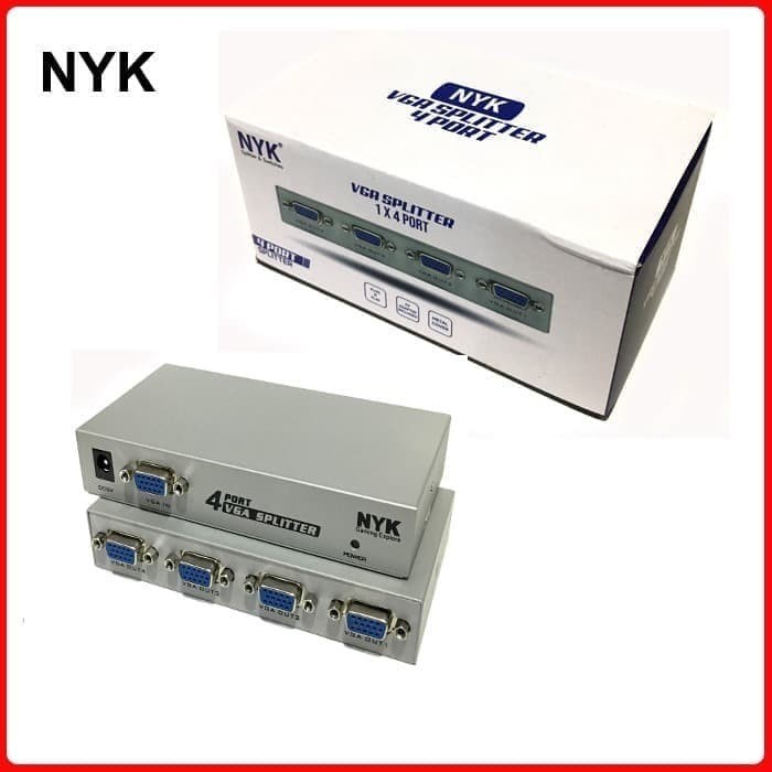 VGA Splitter 4 Port VGA Spliter 1-4 Port NYK / VGA Splitter 4 port