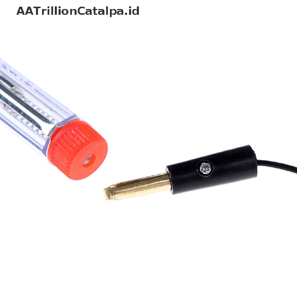 (AATrillionCatalpa) Pena Tester Tegangan Lampu Mobil DC 6V-24V