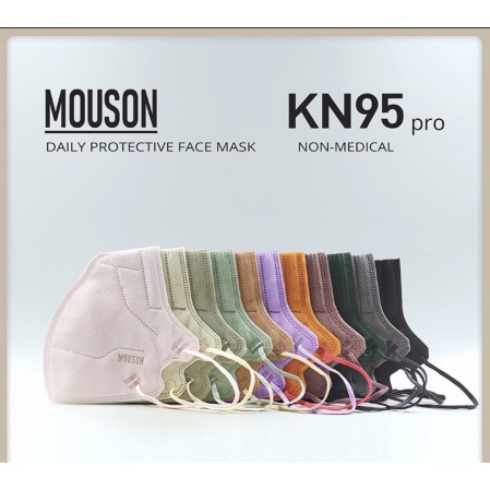 Jual Masker KN95 Mouson / KN95 Mouson Pro Warna Isi 10 Pcs Original