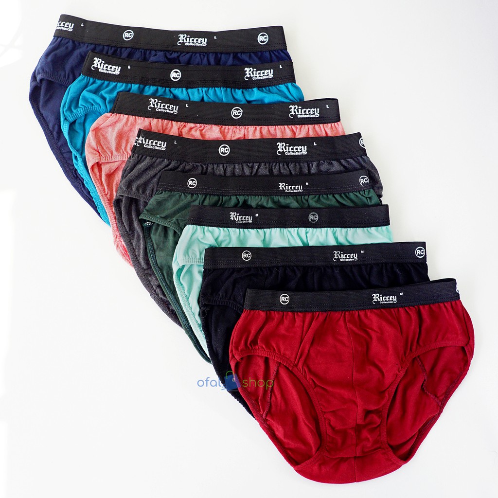 6 pcs celana dalam Pria Riccey big size Ready