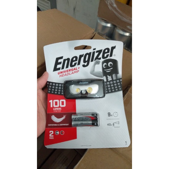 Headlight Energizer Universal 100 Lumens 3 LED (Bonus Baterai Energizer AAA 2 pcs) Promoo