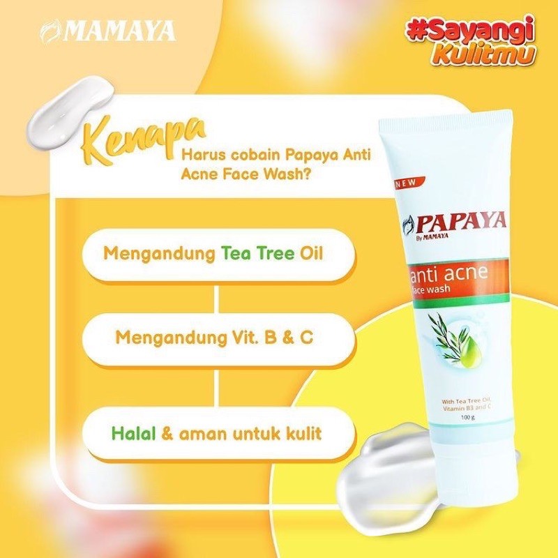 Papaya Face Wash / Sabun Wajah (TUBE)