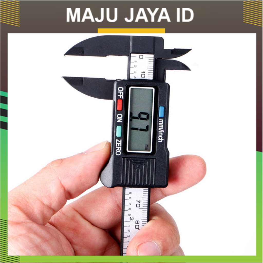 

Jangka Sorong 0-150MM Metal Casing Digital Caliper Alat Ukur Sigmat Digital Inch Teknologi Terkemuka Layar LED Alat Ukur Diamater Batu N DLL MJ Maju Jaya ID