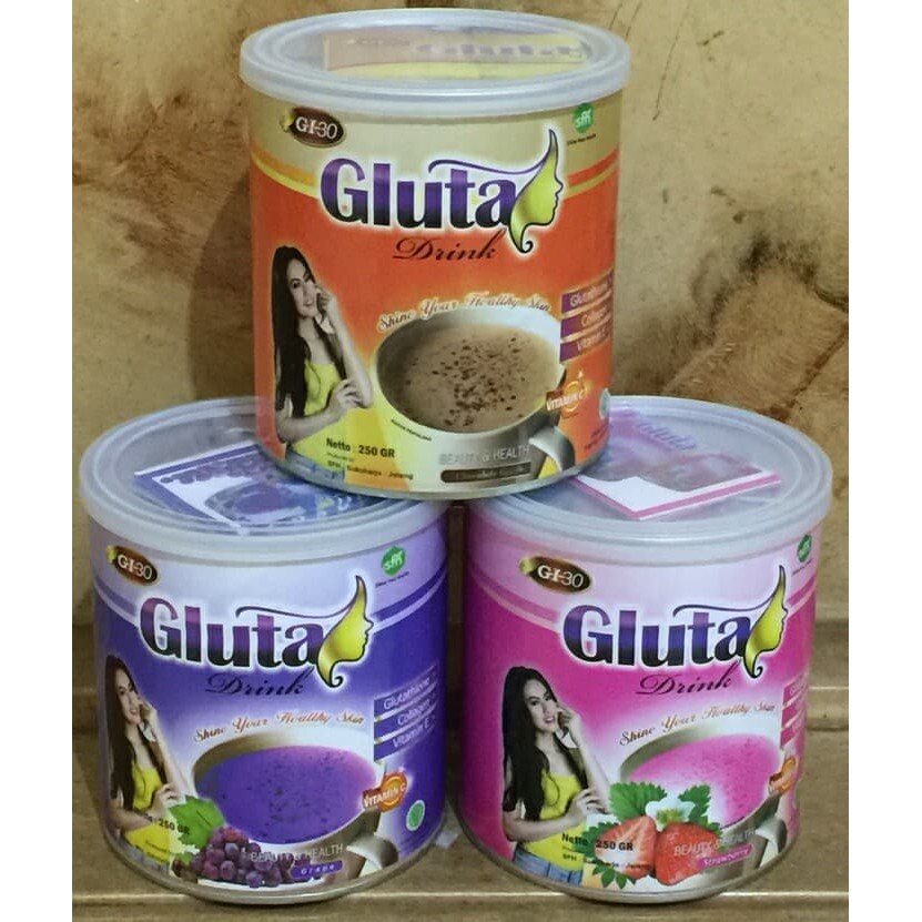 

Gluta Drink 250gr minuman kesehatan kulit