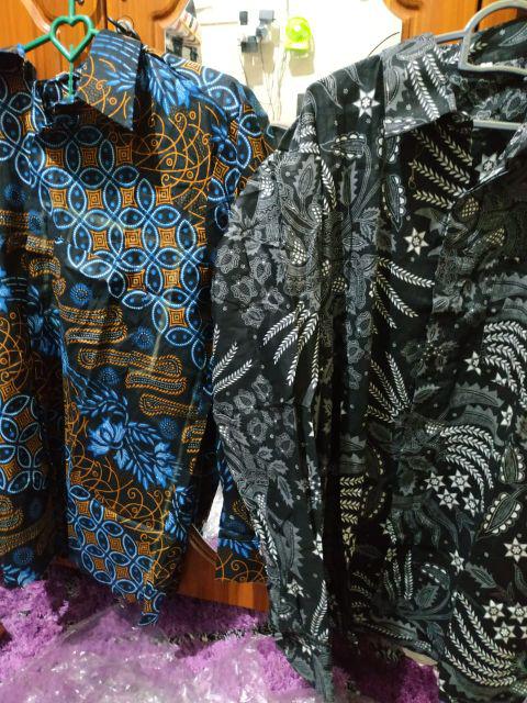 Bswart Batik Hrb026 Kenongo Hem Pendek Padi Pekalongan M L Xl Batik Pria Murah Modern Grosir